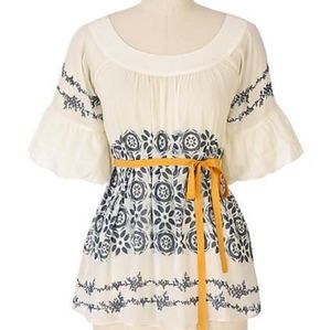 Anthropologie Hero & Leander Silk and Cottom blend blouse size P S